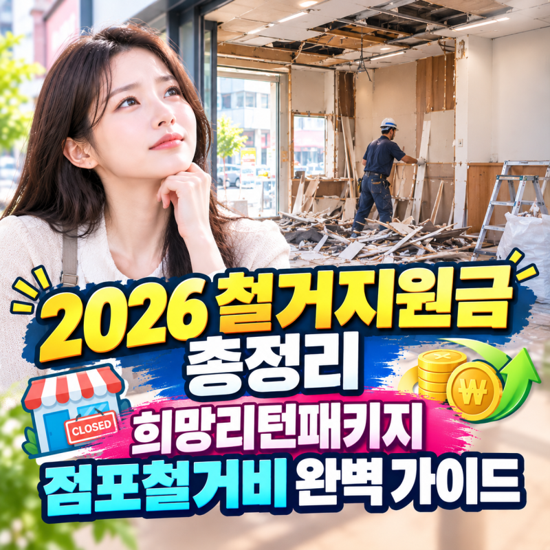 2026 철거지원금 총정리 | 희망리턴패키지 점포철거비 완벽 가이드