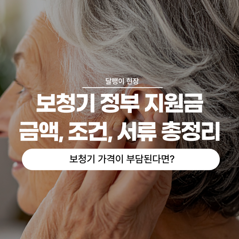 보청기 가격 부담된다면? 보청기 정부 지원금 금액, 자격 조건, 절차, 신청방법, 서류 총정리 ....