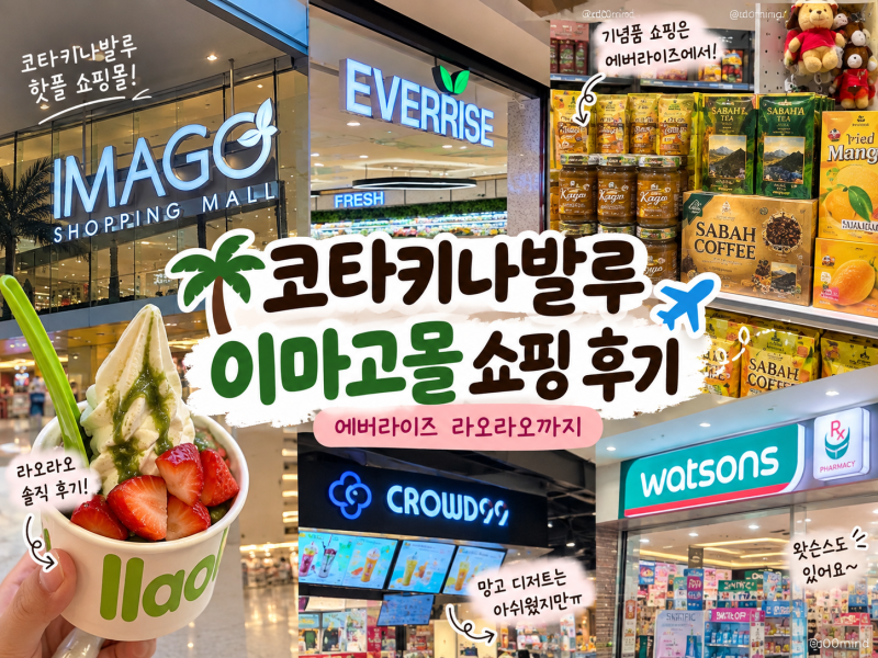 코타키나발루 이마고몰 쇼핑｜에버라이즈 기념품부터 크라우드99, 라오라오까지 솔직 후기