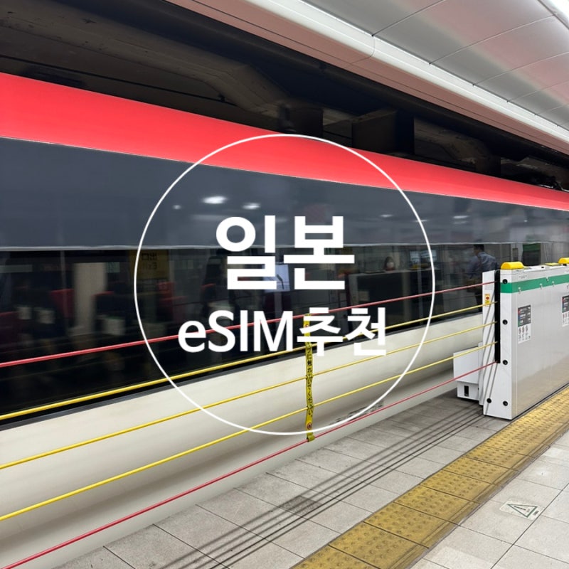 일본 이심 eSIM 실사용 구매 설치 활성화 3박4일 데이터 정리