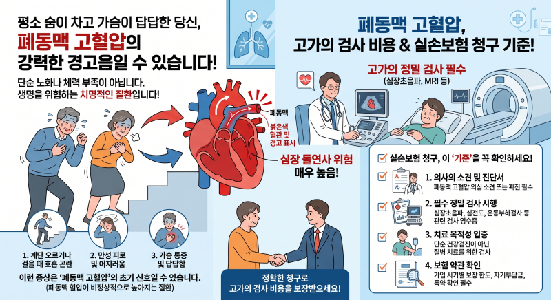 숨차고 가슴 답답한 증상 절대 방치하면 안 되는 이유 (+치명적인 폐동맥 고혈압 초기 증상과....