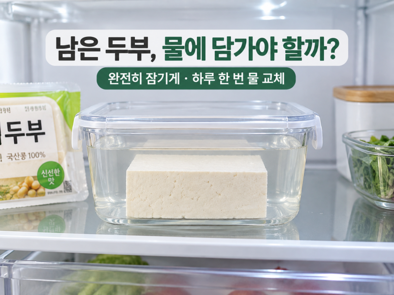 두부 보관법｜개봉한 두부 며칠까지, 물은 매일 갈아야 할까요?