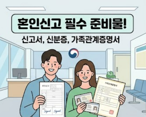 혼인신고 준비물 뭐가 필요할까? 증인 2명부터 준비물·증인·등록기준지까지 알아보기