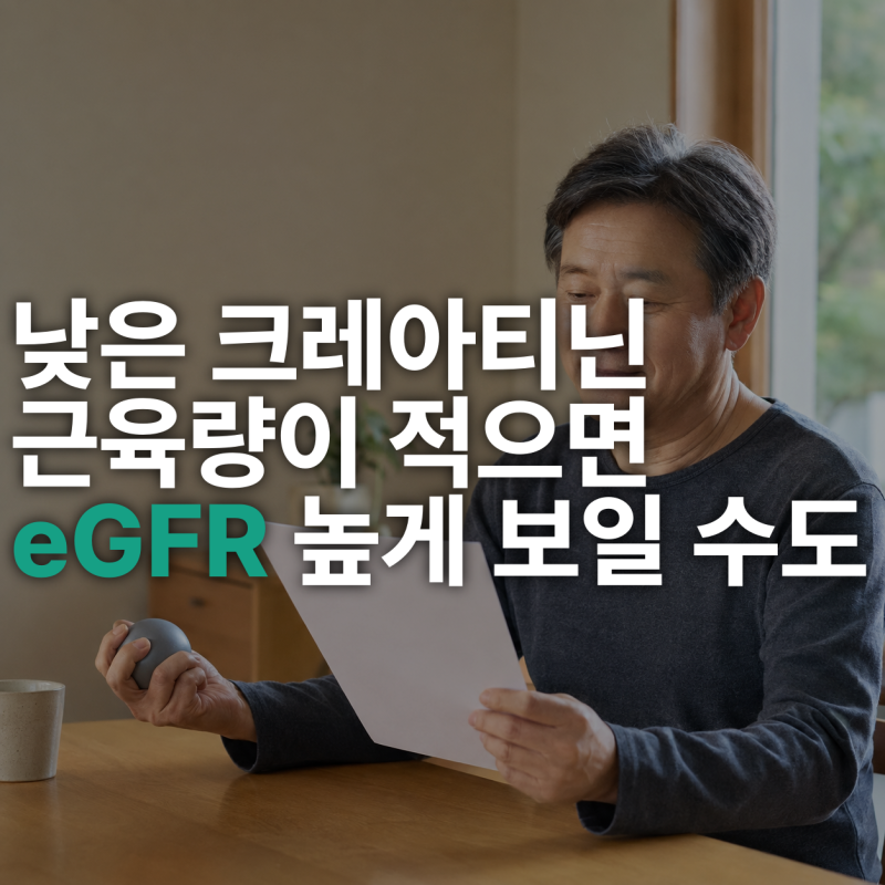 낮은 크레아티닌 수치, 근육량이 줄었다는 뜻일까?