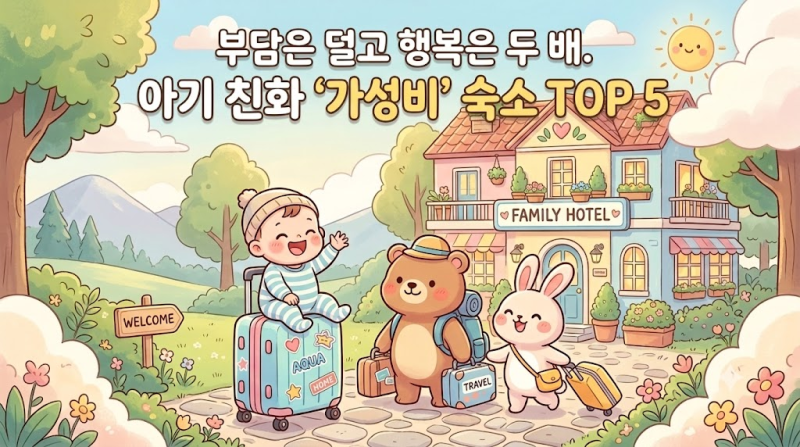 [서울·경기] 주말에도 부담은 줄이고 행복은 두 배로! 아기 친화 '가성비' 숙소 TOP 5 [키즈프....