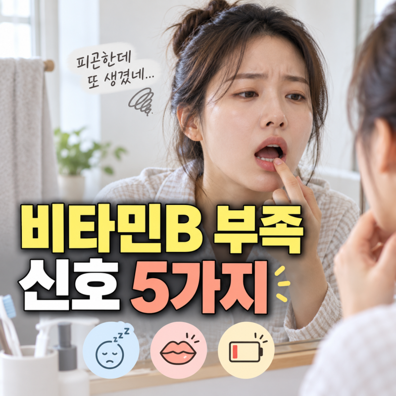 비타민B 부족증상 피곤하고 입안 헐 때 꼭 알아야 할 종류와 먹는시간