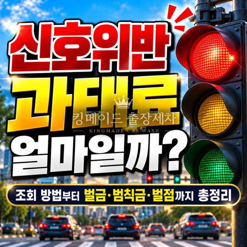 신호위반 과태료 얼마일까? 조회 방법부터 벌금·범칙금·벌점까지 총정리