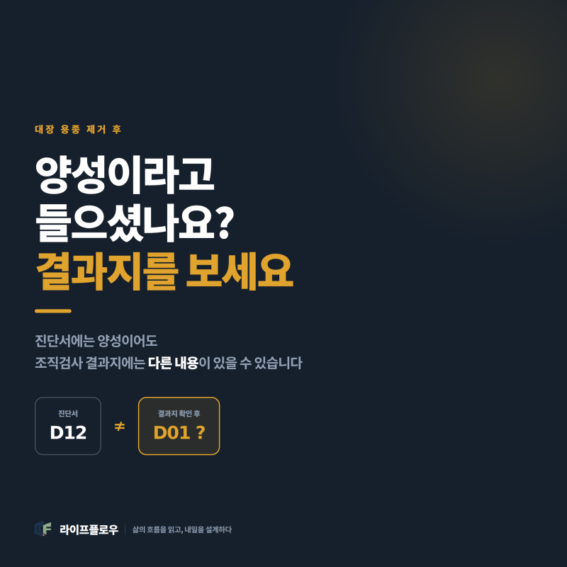 대장 위 용종제거 후 모르면 진단비 못받고 지나친다.[실사례]