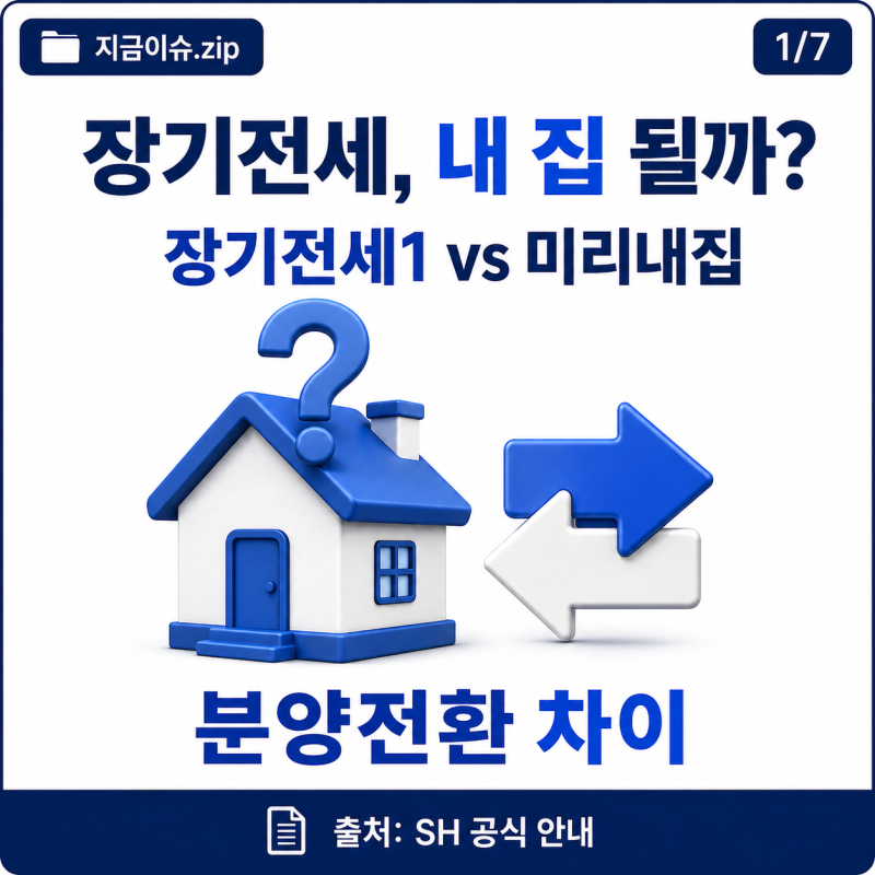 장기전세주택은 분양전환될까?｜장기전세주택Ⅰ·미리내집 차이