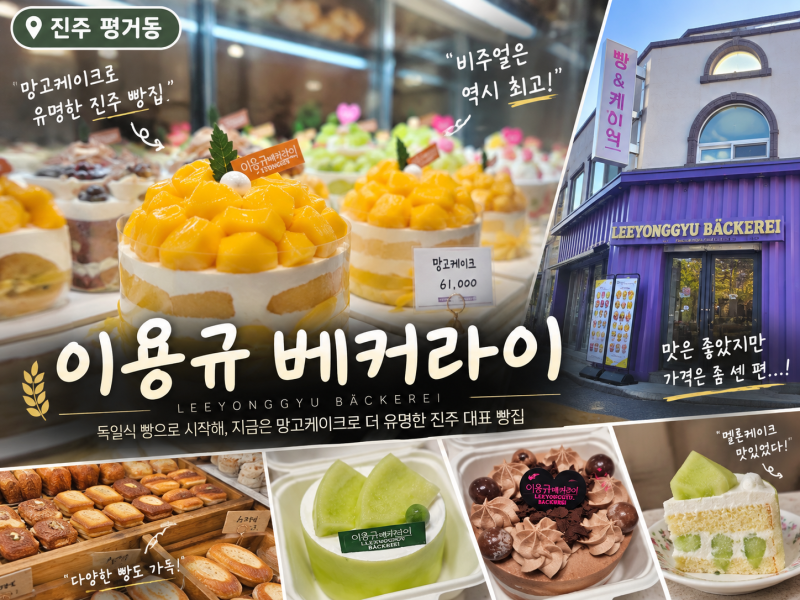 진주 평거동 이용규베커라이, 유명한 망고케이크 가격에 멈칫한 후기