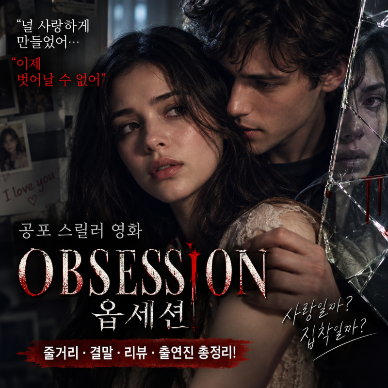 공포 스릴러 영화 옵세션 리뷰 후기 줄거리 결말 정보 ! 남의 마음을 함부로 조종하려해 출연....