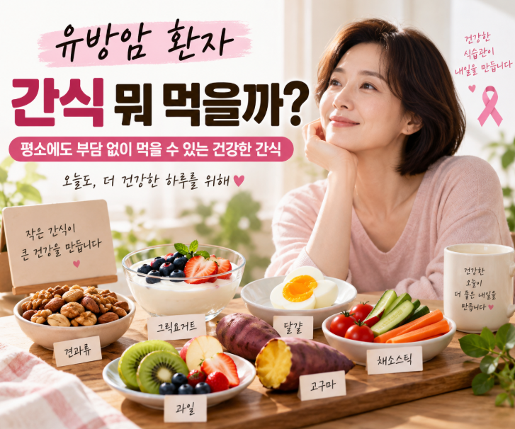 유방암 환자 간식 뭐 먹을까? 평소 부담 없이 먹는 음식 10가지