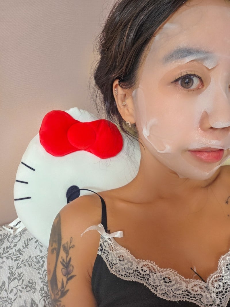 다이소 마스크팩 추천 가성비템 VT PDRN 글로우 리프팅 마스크 사용후기