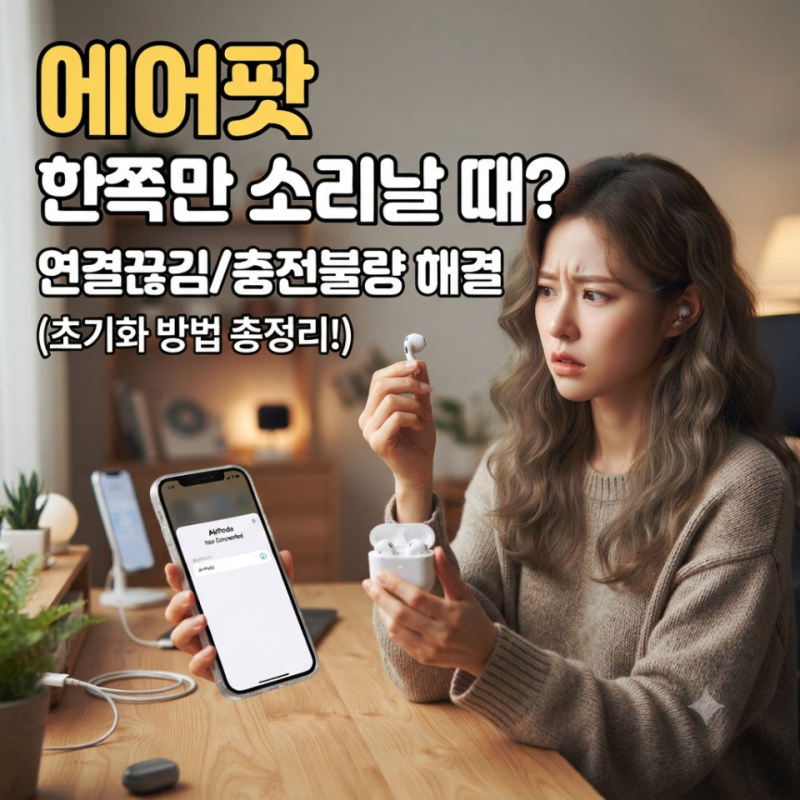 "한쪽만 먹통이거나 충전 안 될 때?" 매번 끊기는 에어팟 연결 끊김 현상 해결부터 완벽한 공....