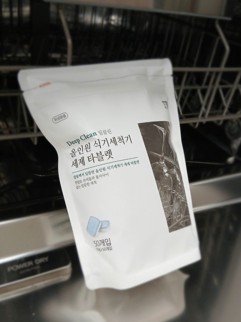 소량설거지용 살림백서 올인원 식기세척기 세제 타블렛