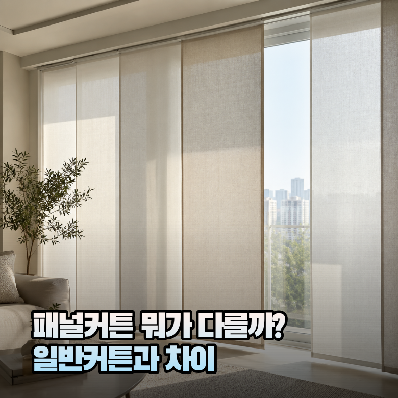 패널커튼 뜻과 장단점 일반 커튼과 뭐가 다를까?