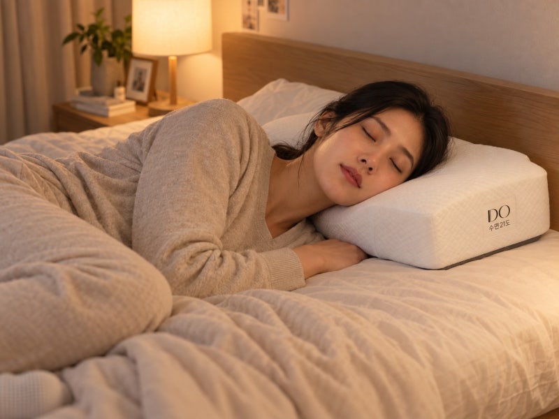 수면21도 스텔라 경추베개 옆잠 목 높이 사용감