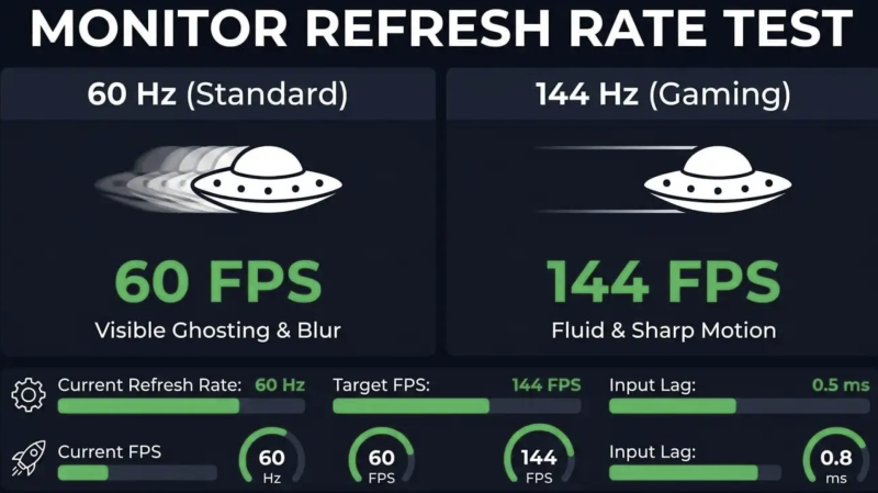모니터 주사율이란? 60Hz, 144Hz, 180Hz, 240Hz 차이 쉽게 알아보기