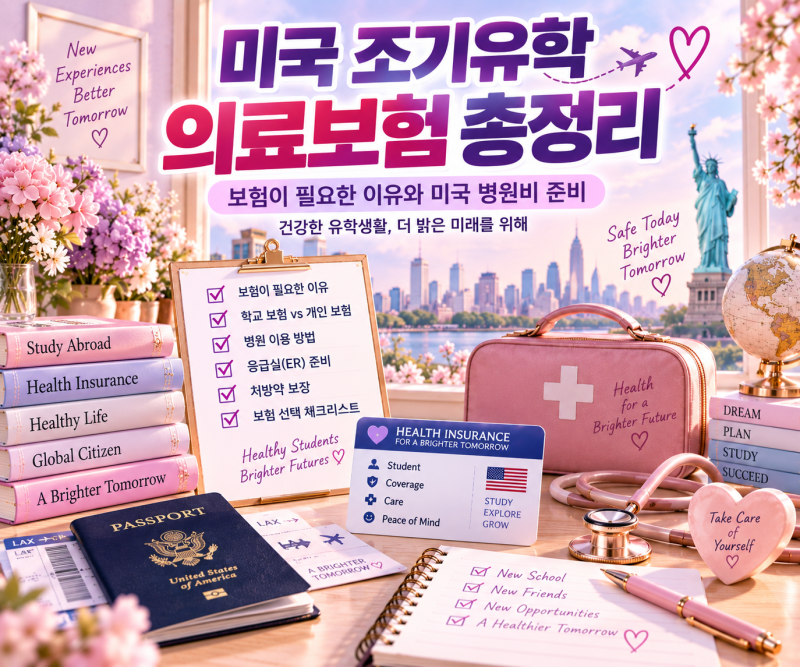미국 조기유학 의료보험 총정리｜보험이 필요한 이유와 미국 병원비 준비