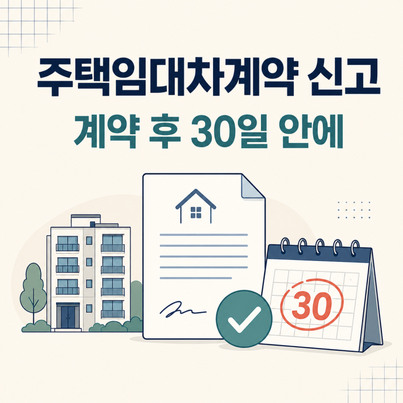 주택임대차계약 신고, 보증금 6천만원·월세 30만원 중 하나 넘으면 30일 안에