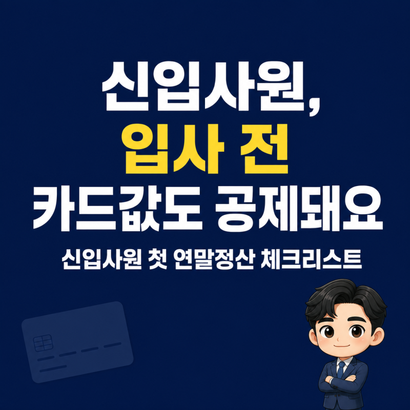 첫 회사에 다니는 신입사원, 연말정산은 뭐부터 챙겨야 할까