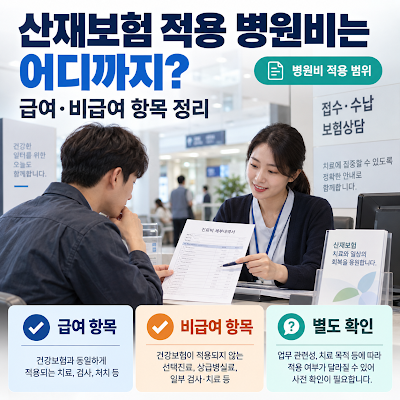 산재보험 적용되는 병원비는 어디까지?｜급여·비급여 항목 정리