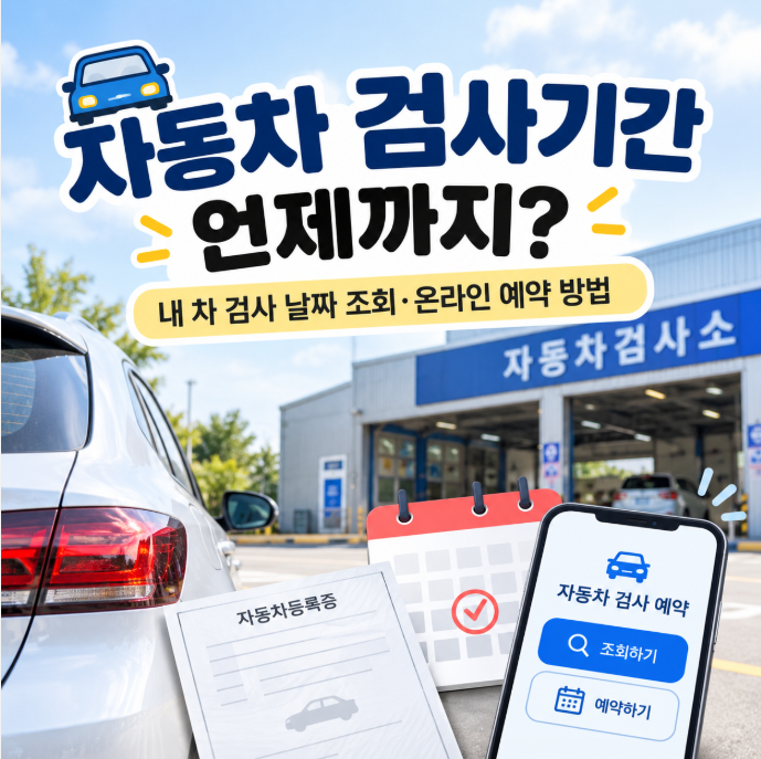 자동차 검사기간 언제까지? 검사 날짜 조회·온라인 예약 방법