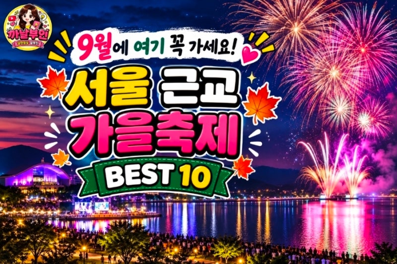 9월에 여기 꼭 가세요! 서울 근교 가을축제 BEST 10