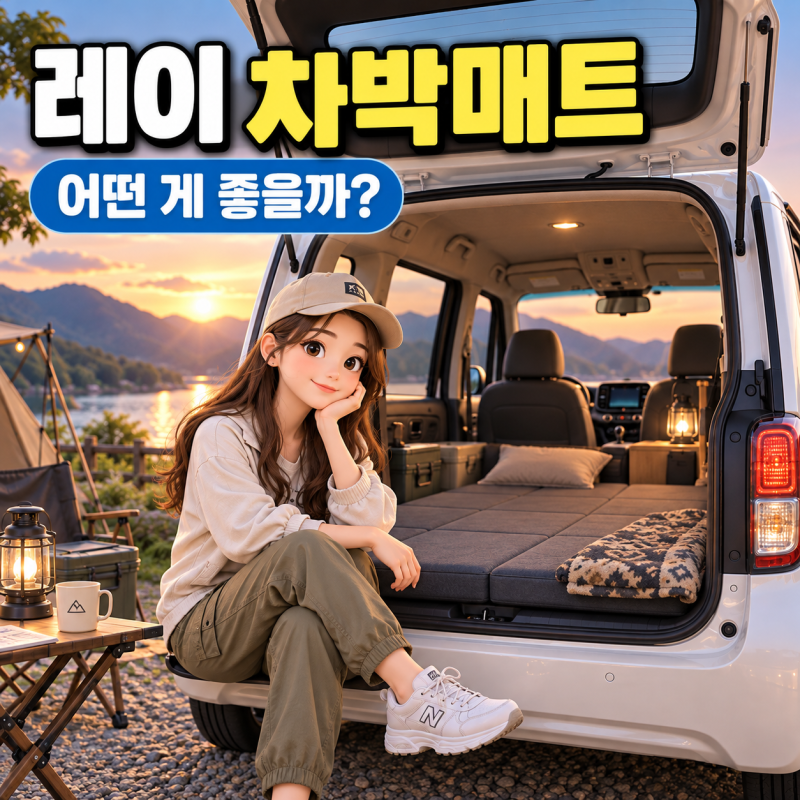 레이 차박매트 어떤 게 좋을까? 평탄화 후 매트 고르는 방법