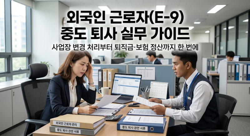 [E-9] 외국인 근로자 중도퇴사