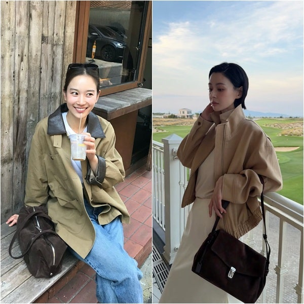 장희령 권나라 인스타 사복 옷 따라 입고 싶다면? 조이그라이슨 여자 가을 자켓 가방으로 완....