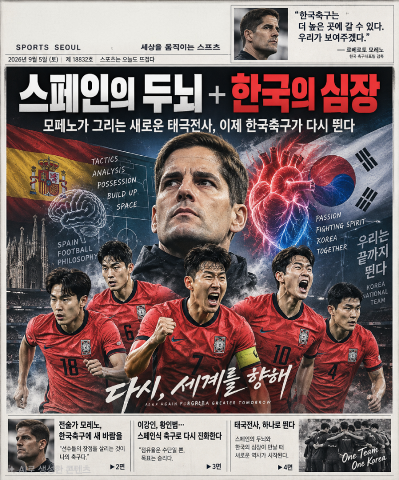 모레노 한국 대표팀 임시 감독 → 6경기 평가 → 아시안컵 및 정식 감독 가능성, 모레노의 한....