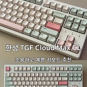 한성 TFG Cloud Max CL KTT 블루 포각 키보드 내돈내산 후기