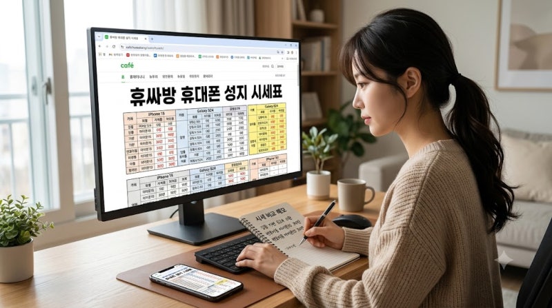 강동 휴대폰 성지 핸드폰 시세표 보는 법! 최종 실구매가 차이