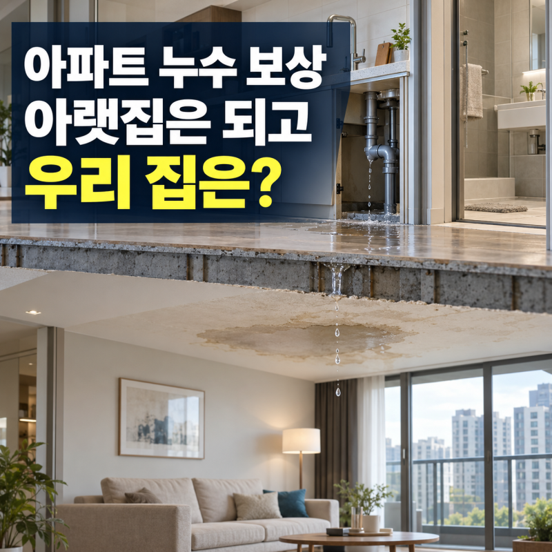 아파트 화재보험 누수 보상, 아랫집은 되는데 우리 집 배관은 안 된다?｜코가이 누수보험 설....