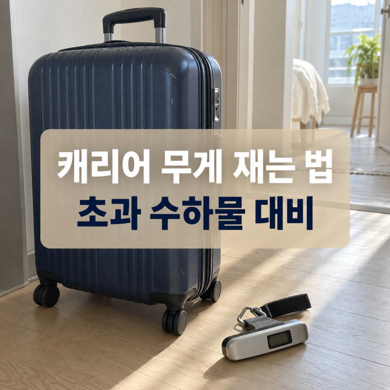 캐리어 무게 재는 법, 항공사별 초과 수하물 대비 방법