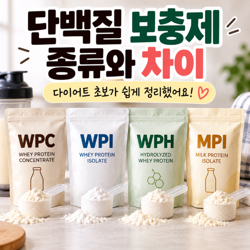 단백질 보충제 종류 WPC WPI WPH 차이, 다이어트 초보가 알아봤어요