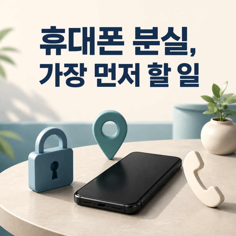 휴대폰 분실 대처 순서, 원격 잠금·위치 찾기·통신사 신고