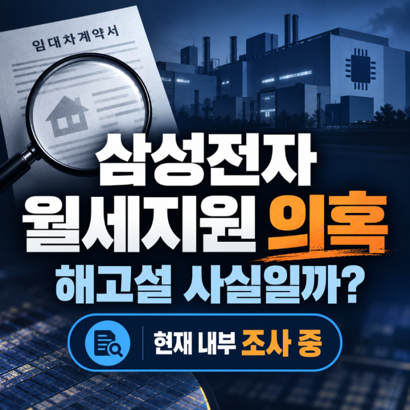 삼성전자 월세 횡령 무슨 일? 평택 주거비 부정수급 의혹 총정리