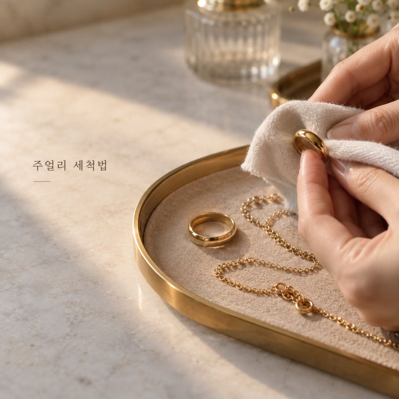 변색되기 쉬운 악세사리 금반지, 금목걸이 세척