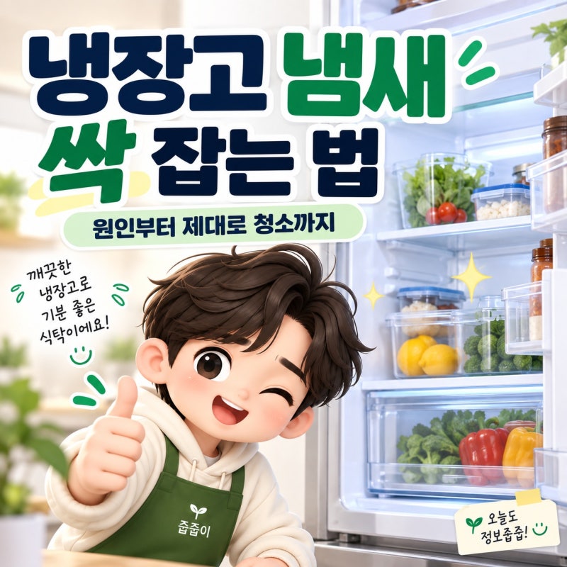 냉장고 냄새 없애는 법, 원인부터 제대로 청소하는 방법까지