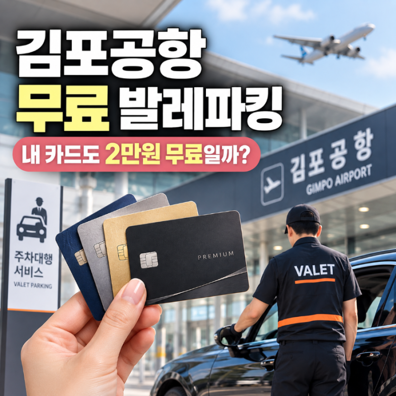 김포공항 발레파킹 무료카드·제휴카드, 내 카드도 2만원 무료일까?
