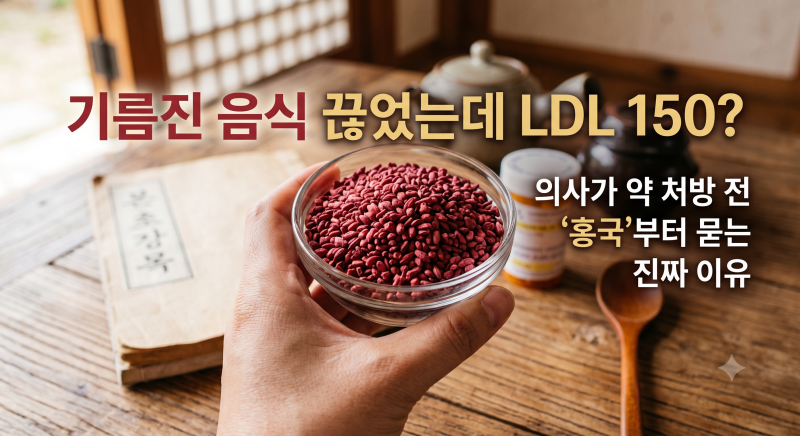 "기름진 음식 끊었는데 LDL 150?" 의사가 약 처방 전 '홍국'부터 묻는 이유