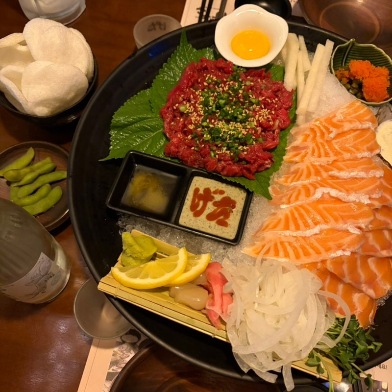 [대전]둔산동맛집 ‘게다’ 둔산동이자카야 연어 육회 솔직후기