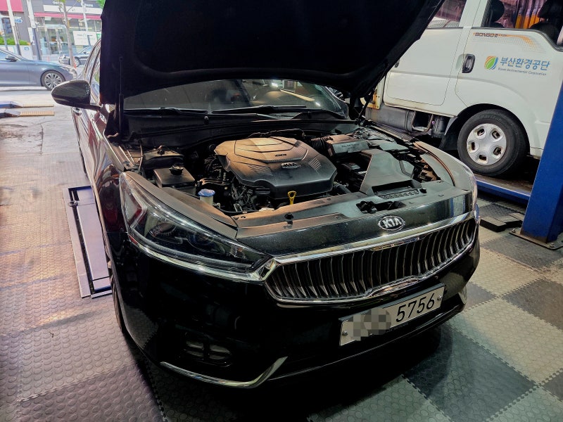 부산 올 뉴 K7 3.3 GDI-발전기 교체, 올 뉴 K7 3.3 GDI-엔진오일 잔유 제거