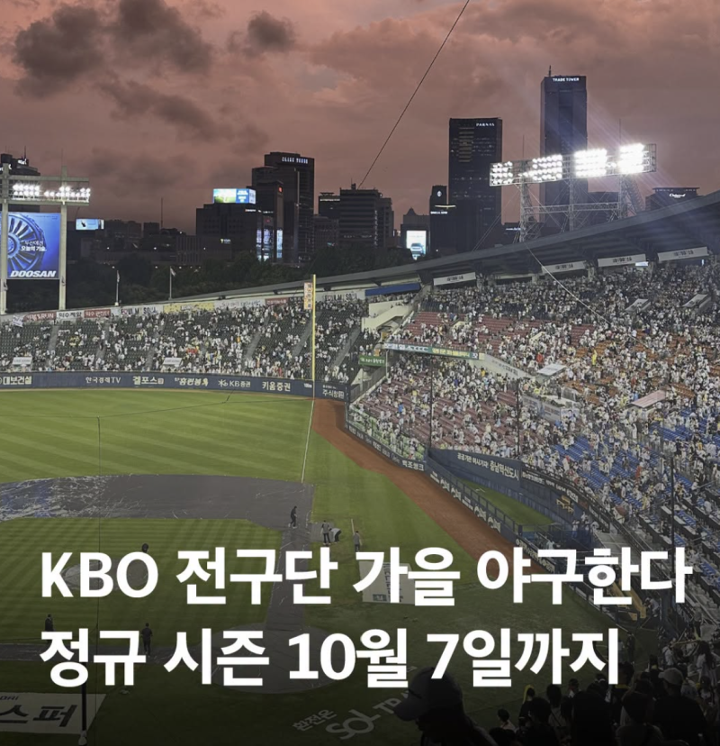 2026 KBO 가을야구 경우의 수 총정리｜구단별 잔여경기·5강 진출 가능성