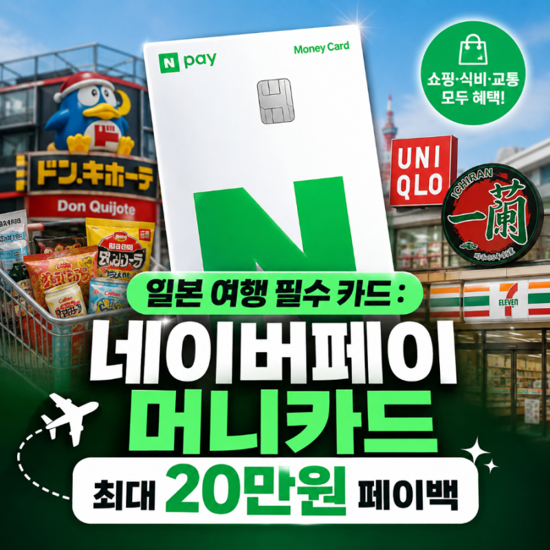 9월 일본 여행 네이버페이 머니카드 혜택 총정리 : 최대 20만 원 페이백·해외 10% 적립·그랩 ....