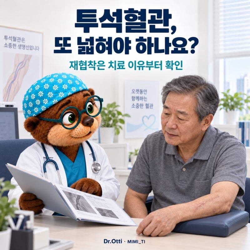 투석혈관 풍선확장술, 또 해야 하나요?｜재협착 때 치료를 다시 정하는 기준