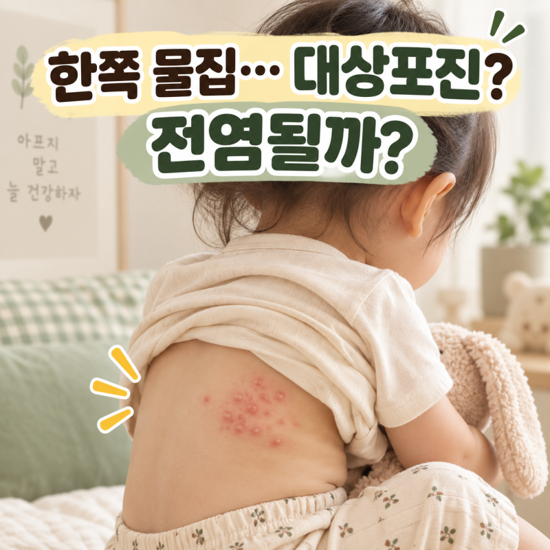 아기 대상포진 초기증상, 전염될까? 수두 차이와 치료 기준