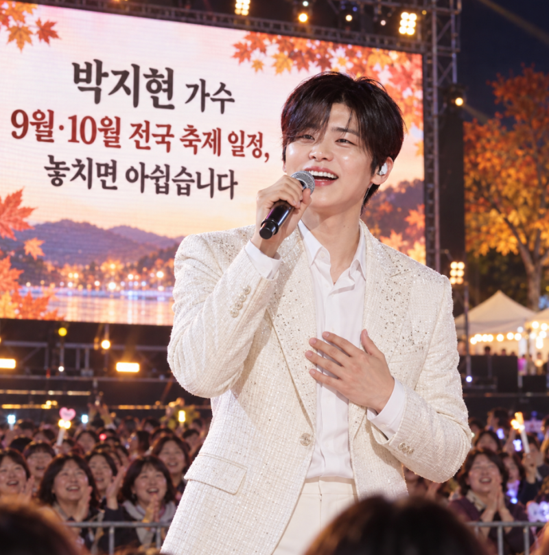 박지현 가수 9월·10월 전국 축제 일정 "놓치면 아쉽습니다" 한눈에 정리